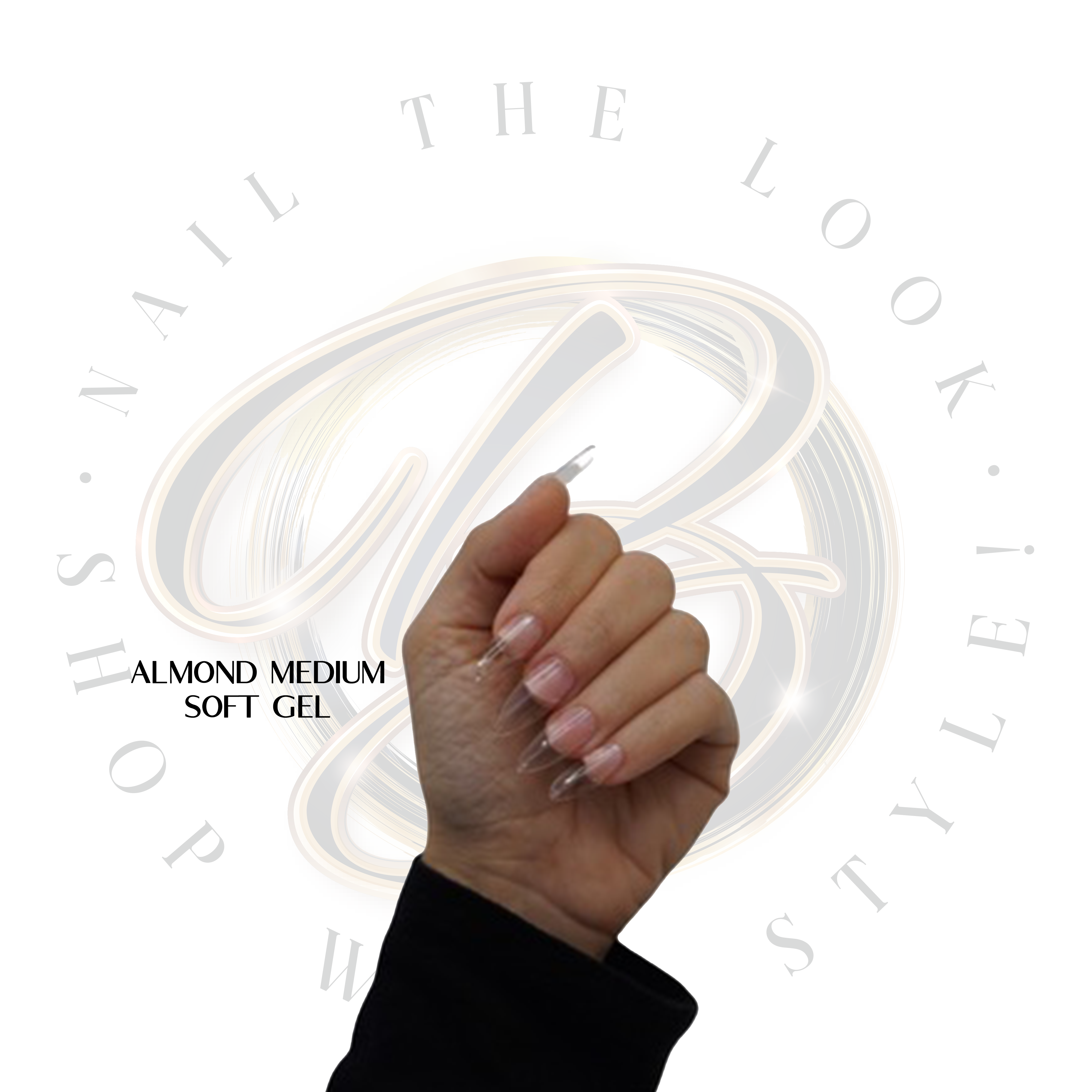 Almond Medium Soft Gel Tips