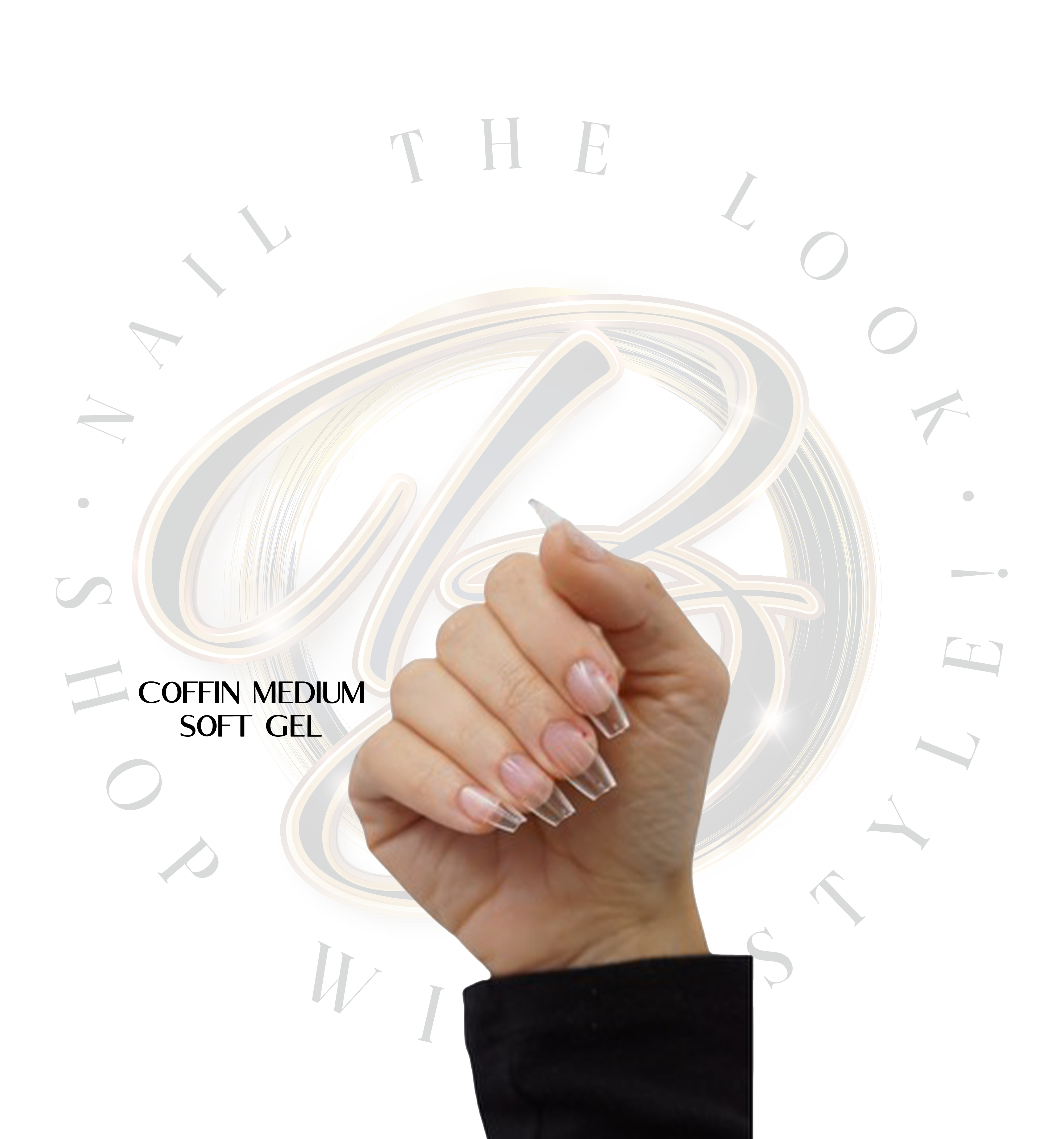 Medium Coffin Soft Gel Tips