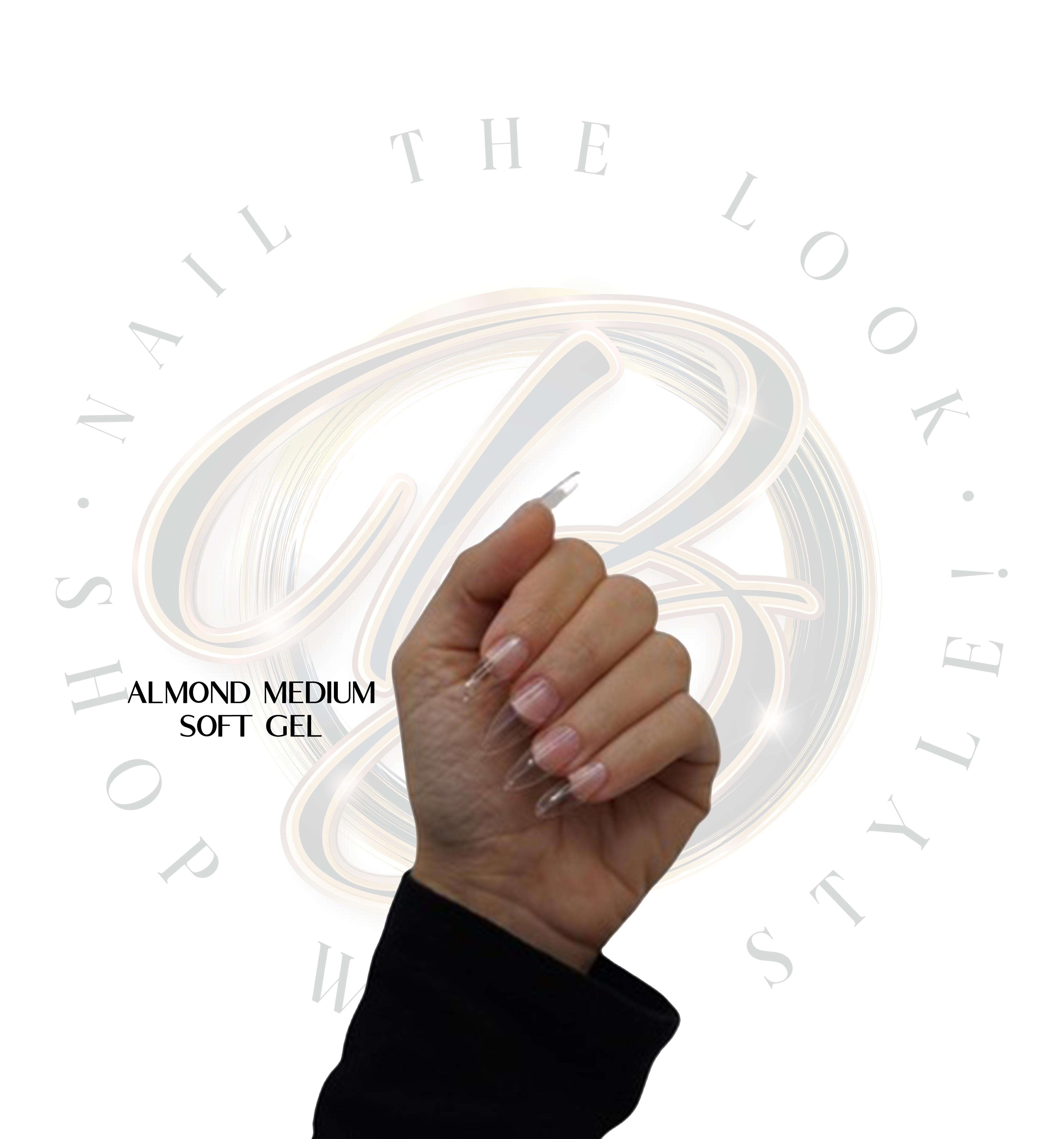 Almond Medium Soft Gel Tips