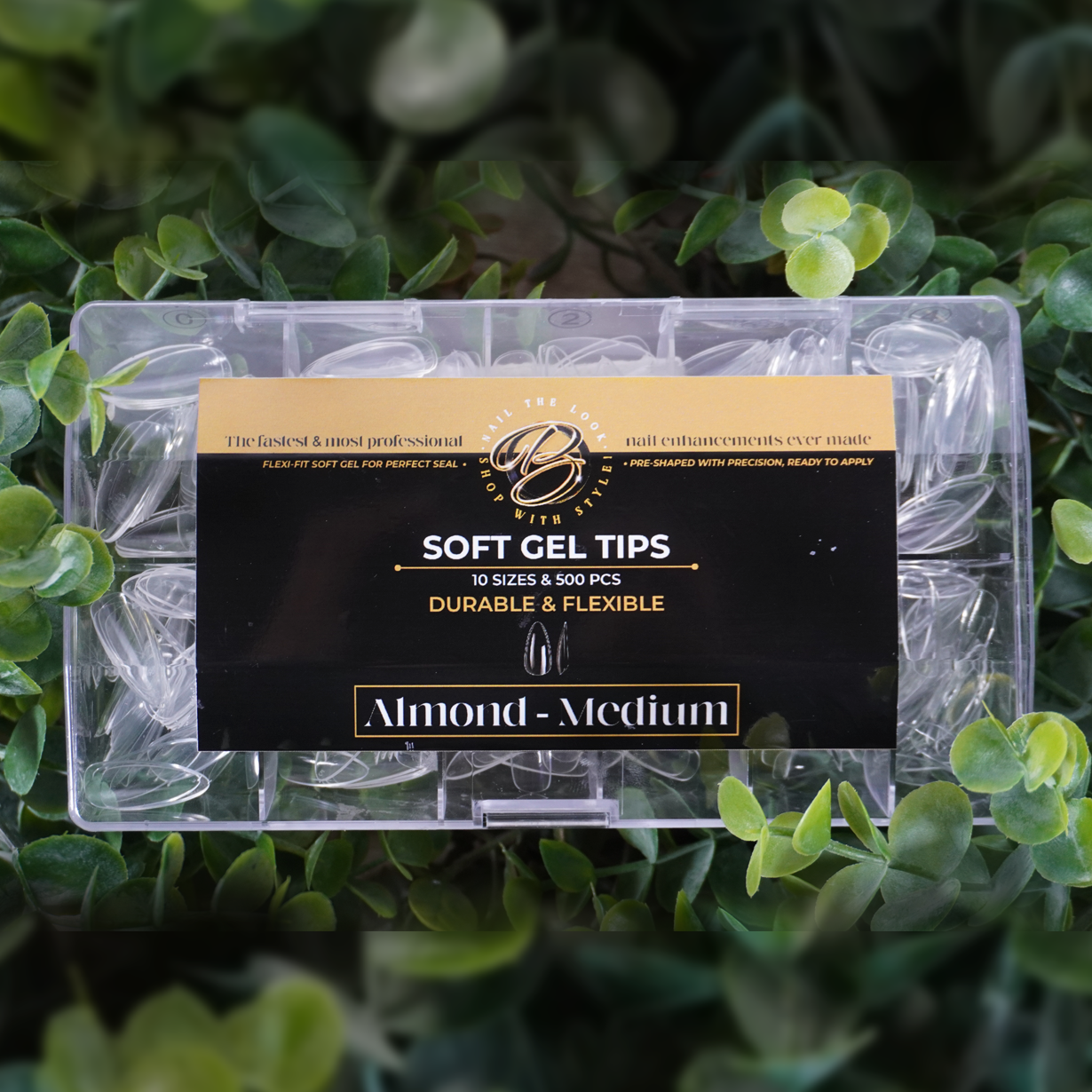 Almond Medium Soft Gel Tips