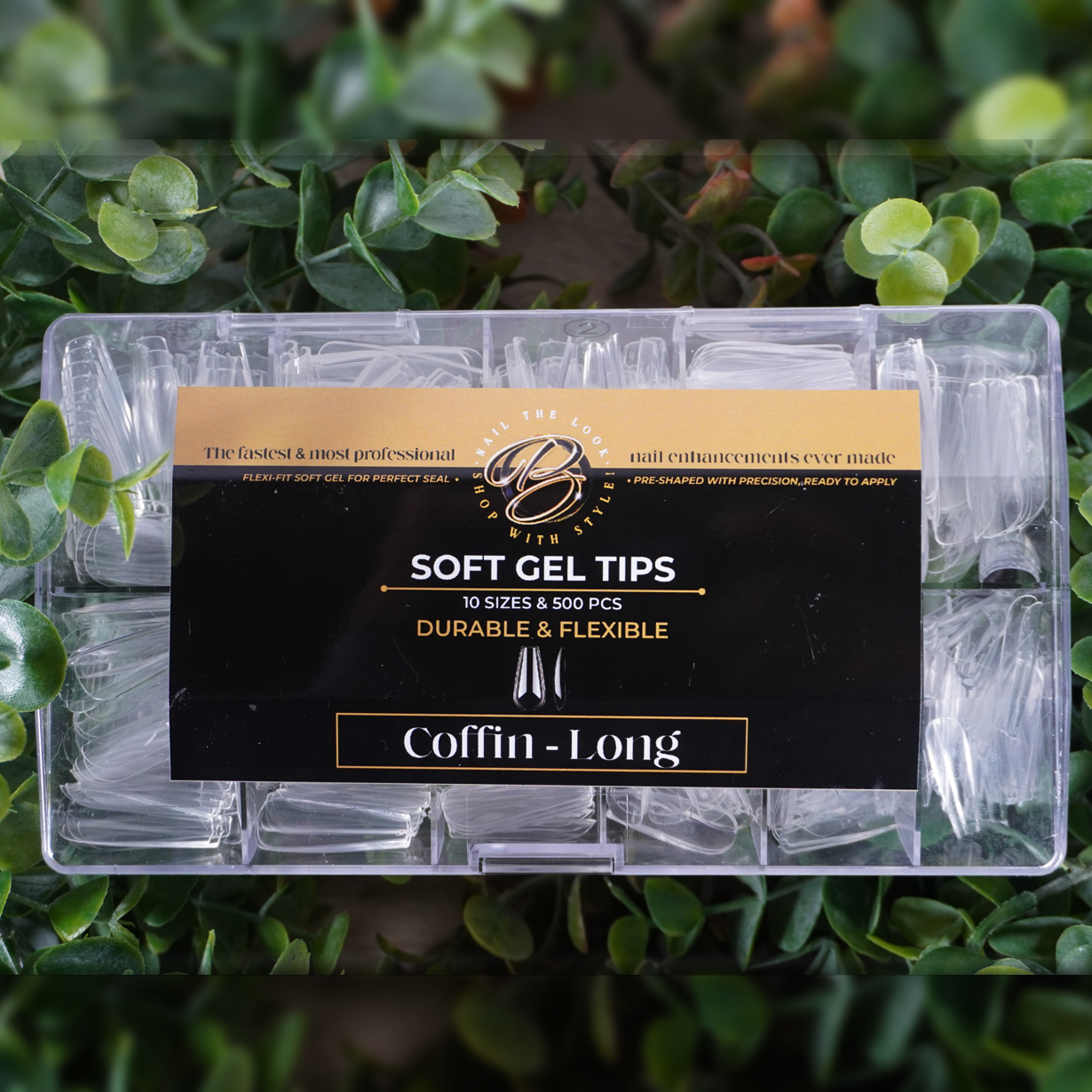 Coffin Long Soft Gel Tips.